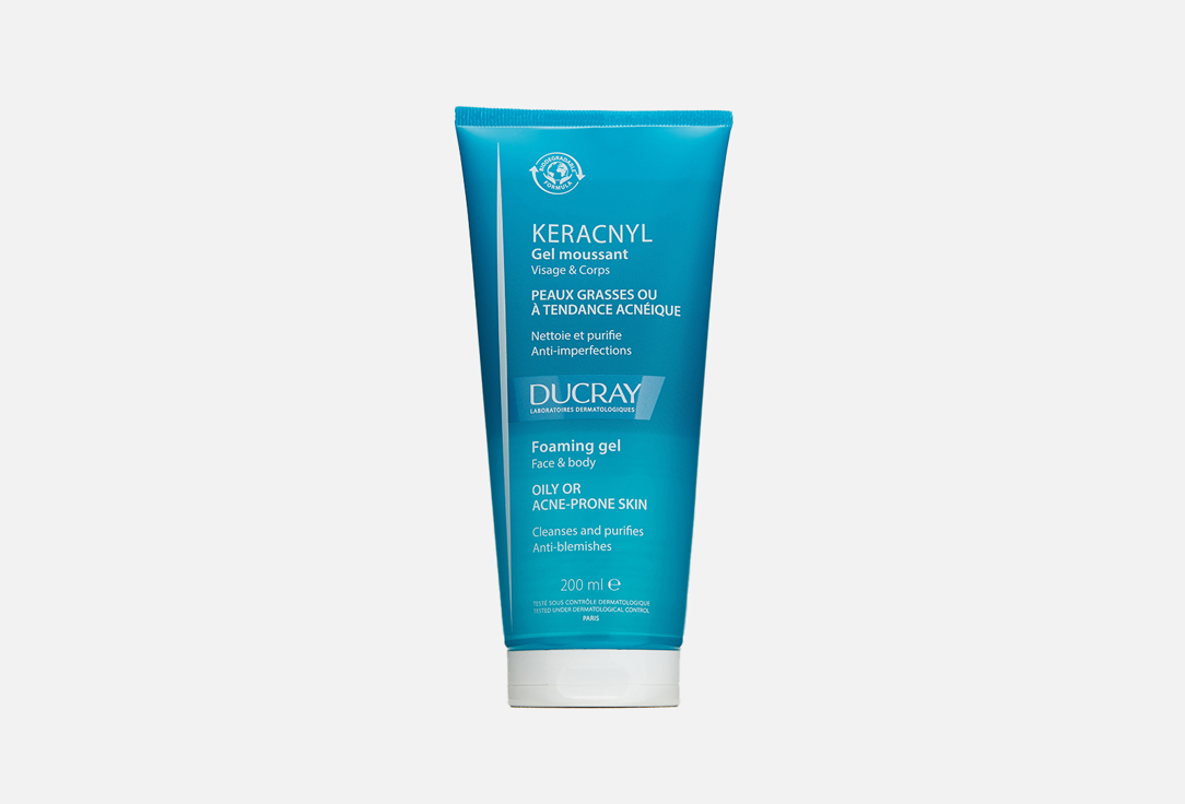 Ducray Cleansing Gel oily & acne-prone skin Keracnyl 200 ml Ducray Cleansing Gel oily & acne-prone skin Keracnyl