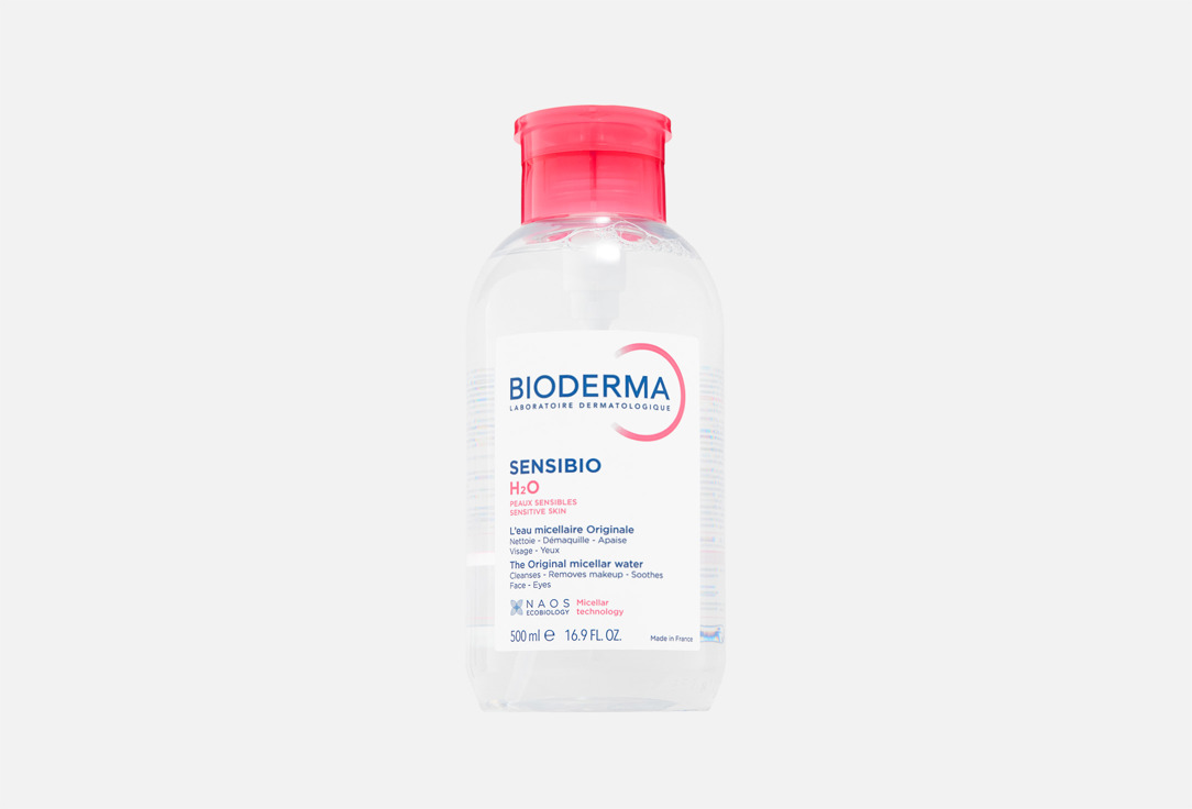Bioderma Мицеллярная вода очищающая для чувствительной кожи флакон-помпа sensibio H2O