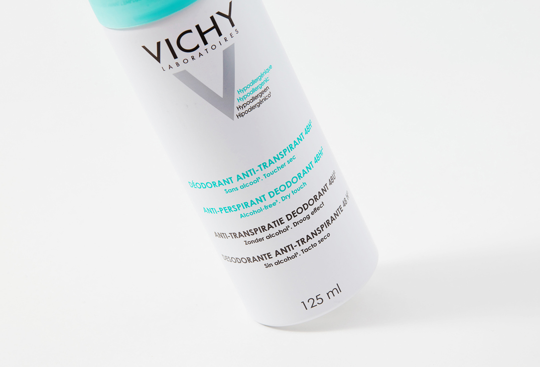Vichy No Marks Anti-Perspirant Regulates excess sweating Spray Deodorant 48 Hours