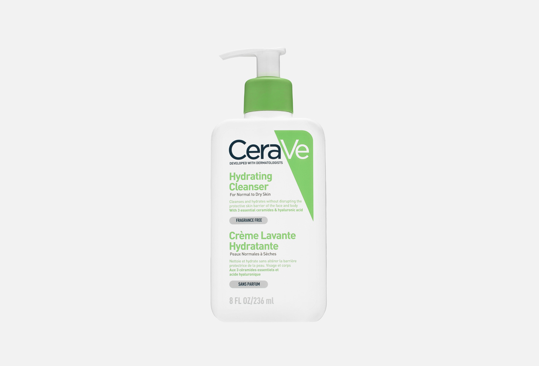 CeraVe Moisturizing cleansing cream-gel for normal and dry skin Hydrating Cleanser 236 ml CeraVe Moisturizing cleansing cream-gel for normal and dry skin Hydrating Cleanser
