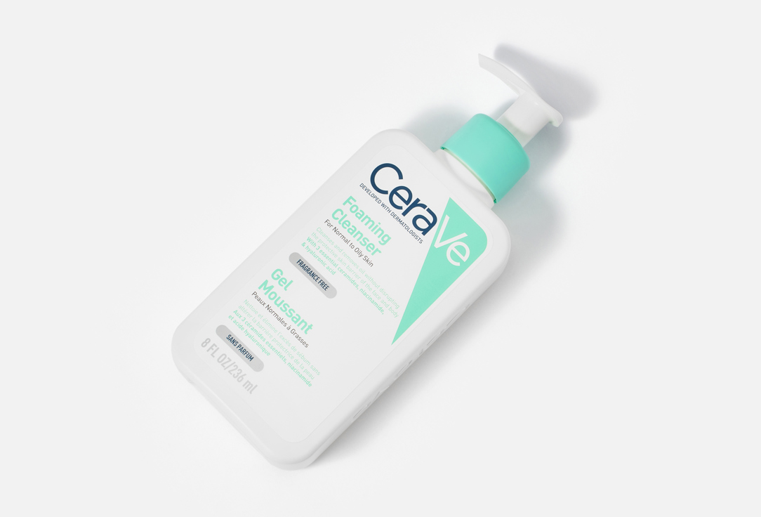 CeraVe Cleansing gel for face and body for normal to oily skin Foaming Cleanser 236 ml CeraVe Cleansing gel for face and body for normal to oily skin Foaming Cleanser