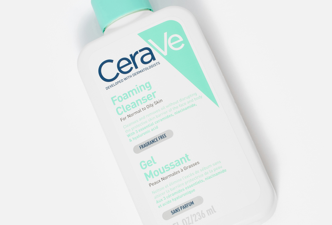 CeraVe Cleansing gel for face and body for normal to oily skin Foaming Cleanser 236 ml CeraVe Cleansing gel for face and body for normal to oily skin Foaming Cleanser