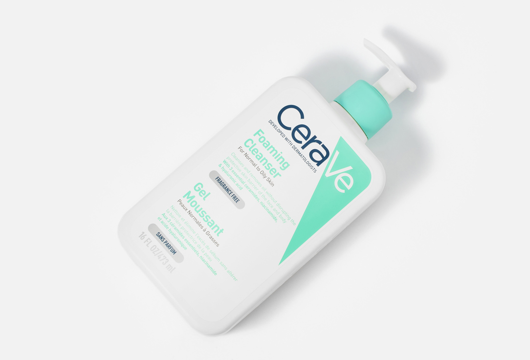 CeraVe Cleansing gel for face and body for normal to oily skin Foaming Cleanser 473 ml CeraVe Cleansing gel for face and body for normal to oily skin Foaming Cleanser