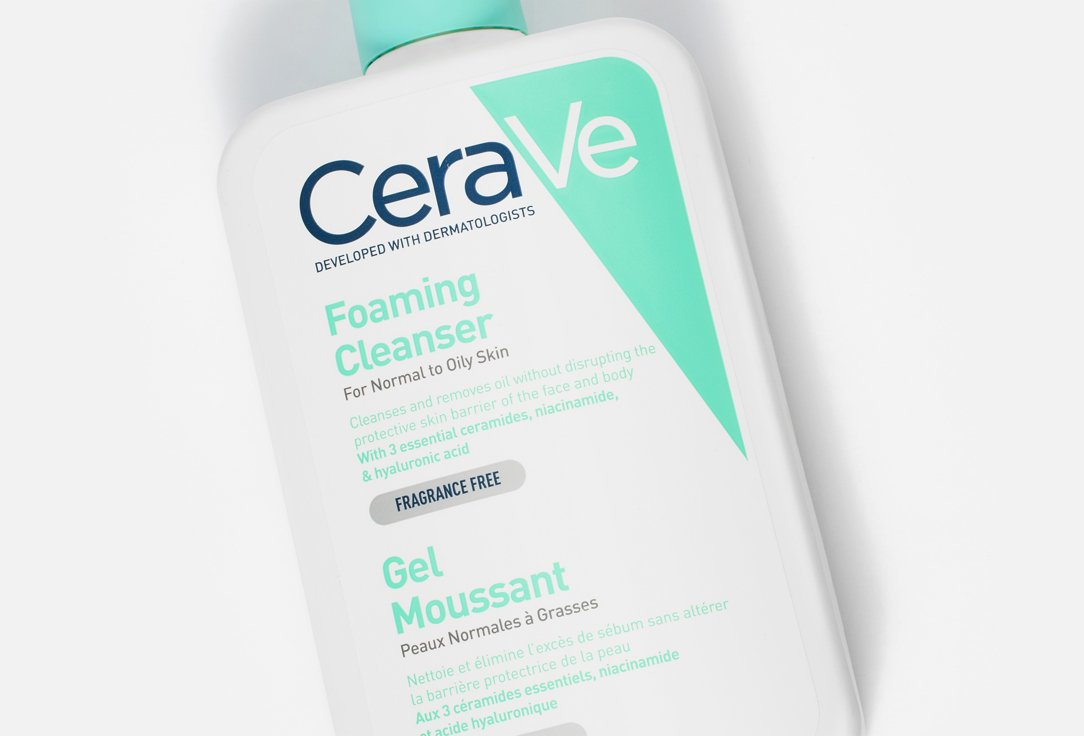 CeraVe Cleansing gel for face and body for normal to oily skin Foaming Cleanser 473 ml CeraVe Cleansing gel for face and body for normal to oily skin Foaming Cleanser
