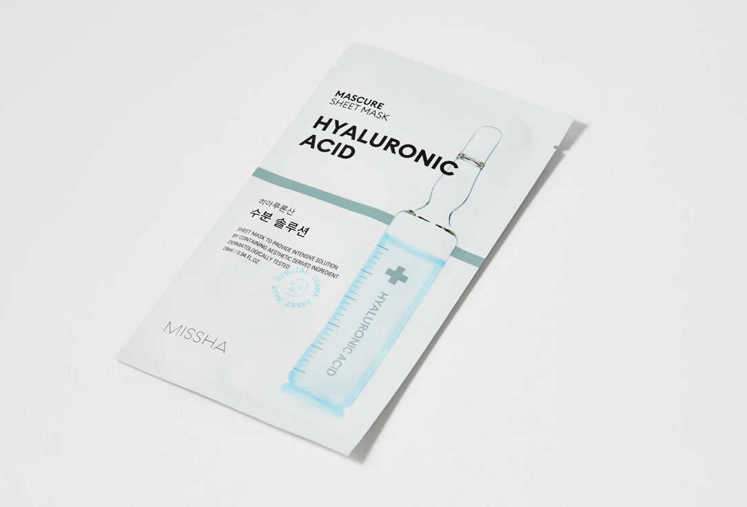 Missha Hyaluron Acid Face Sheet Mask Mascure