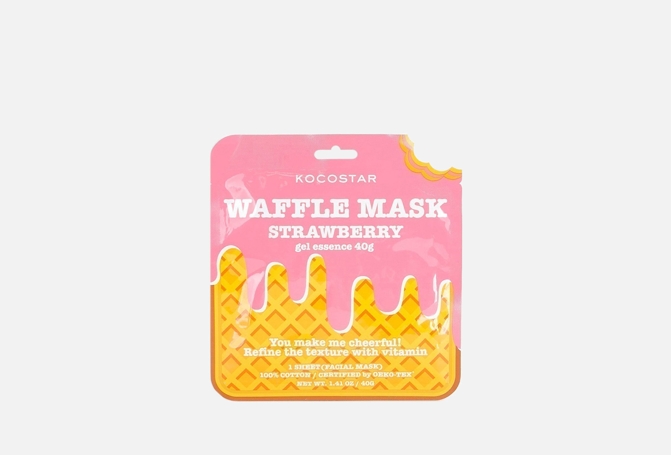 Waffle Mask Strawberry  1 
