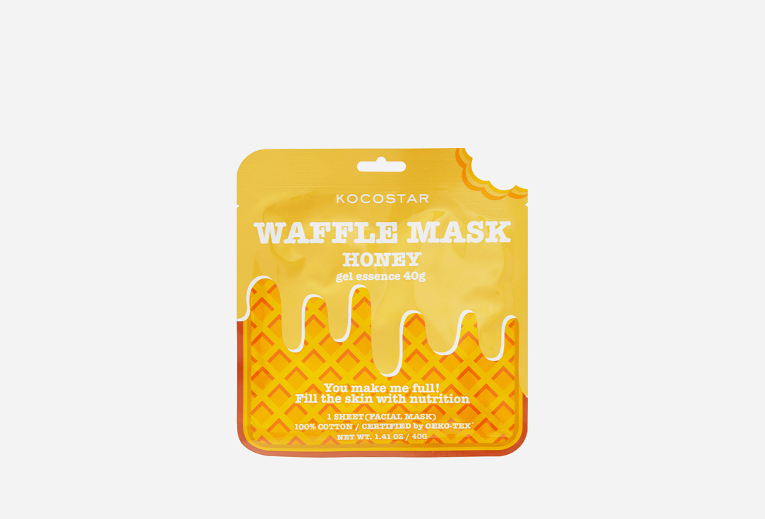 Kocostar Nourishing Face Sheet Mask Waffle Mask Honey