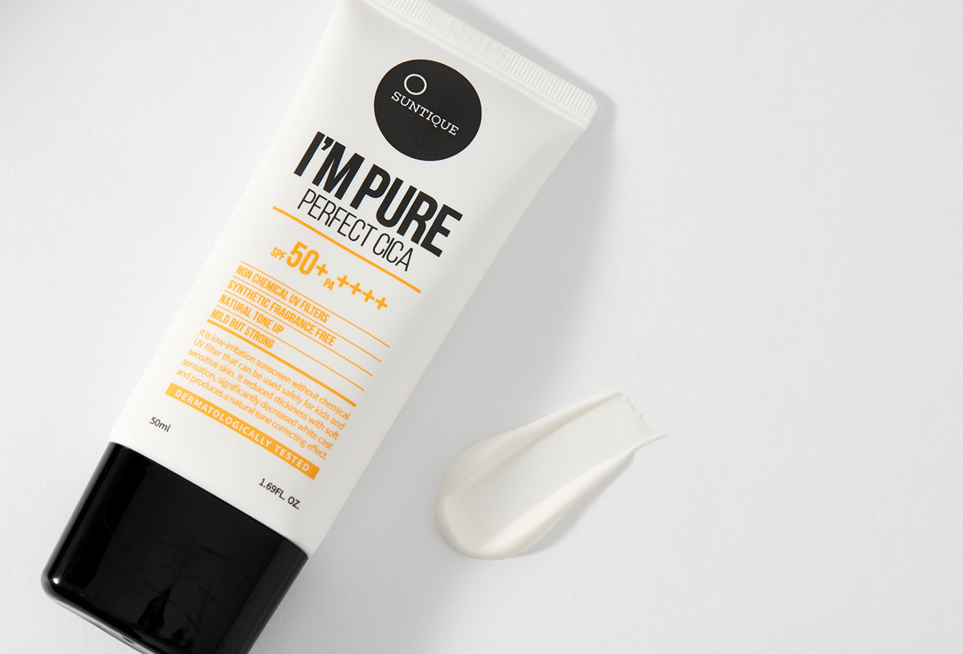 Suntique Soothing Sunscreen SPF50+ PA++++ I’M PURE PERFECT CICA