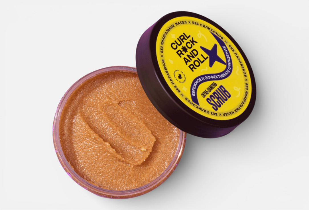 CURL ROCK AND ROLL Scalp Scrub Shampoo GENTLE & EFFECTIVE CLEANSING
