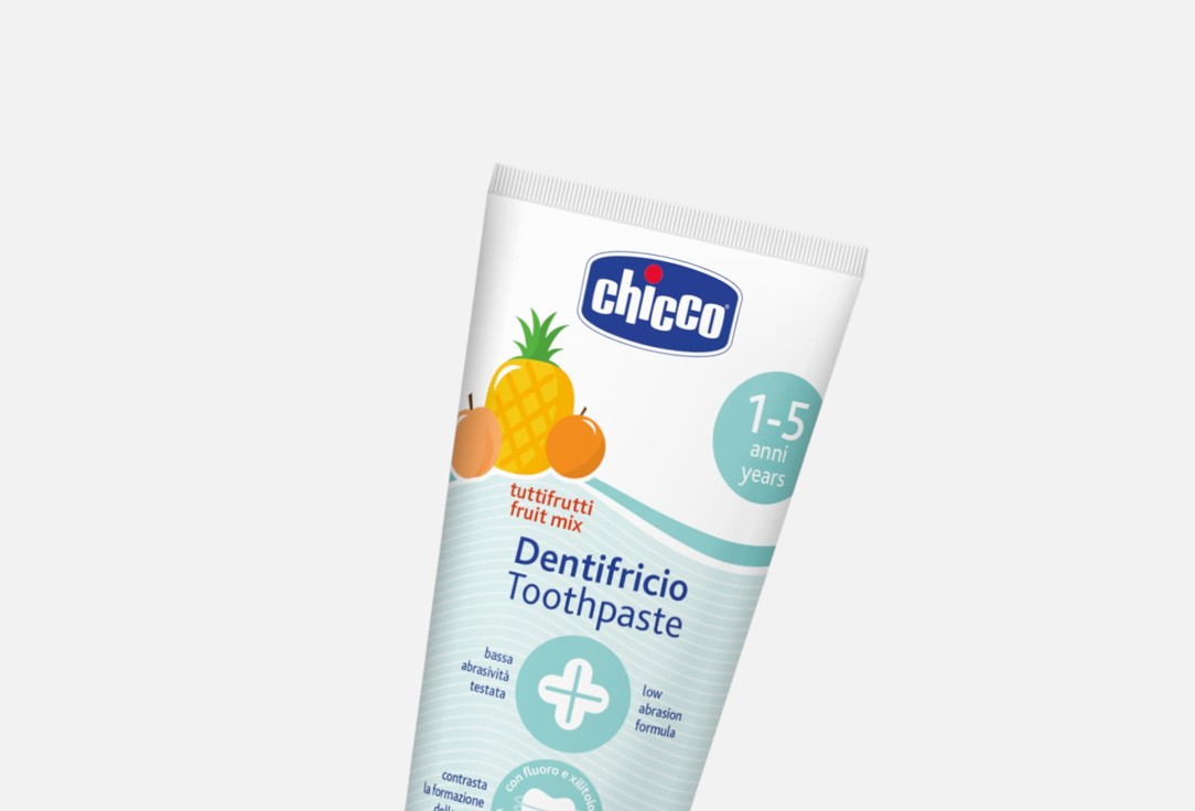 CHICCO Toothpaste for kids 1-5 years Fruit Mix Fluoride Toothpaste 50 ml CHICCO Toothpaste for kids 1-5 years Fruit Mix Fluoride Toothpaste