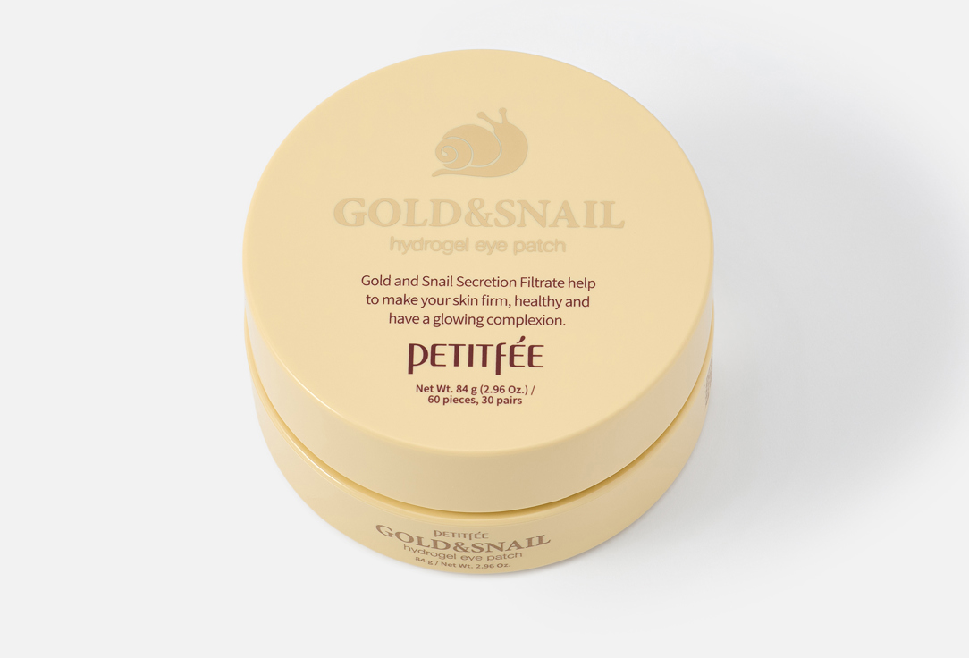 PETITFEE Brightening Under Eye Patches Gold & Snail Hydrogel Eye Patches 60 pcs PETITFEE Brightening Under Eye Patches Gold & Snail Hydrogel Eye Patches