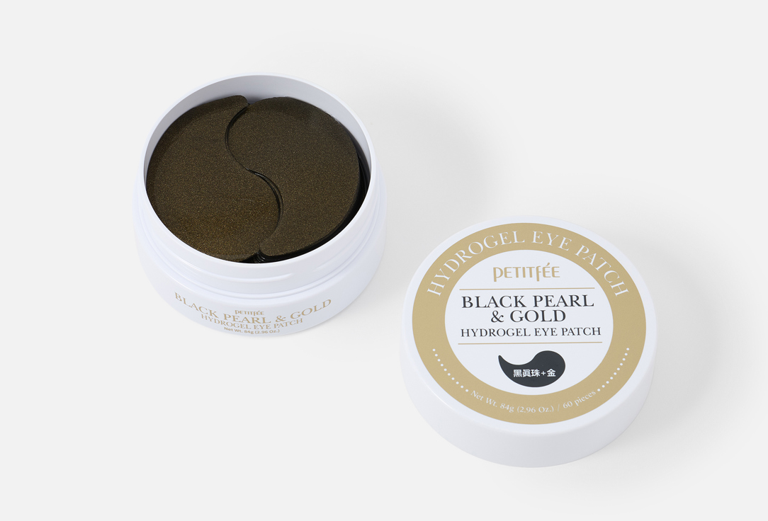 PETITFEE Reviving Under Eye Patches Black Pearl & Gold Hydrogel Eye Patches 60 pcs PETITFEE Reviving Under Eye Patches Black Pearl & Gold Hydrogel Eye Patches