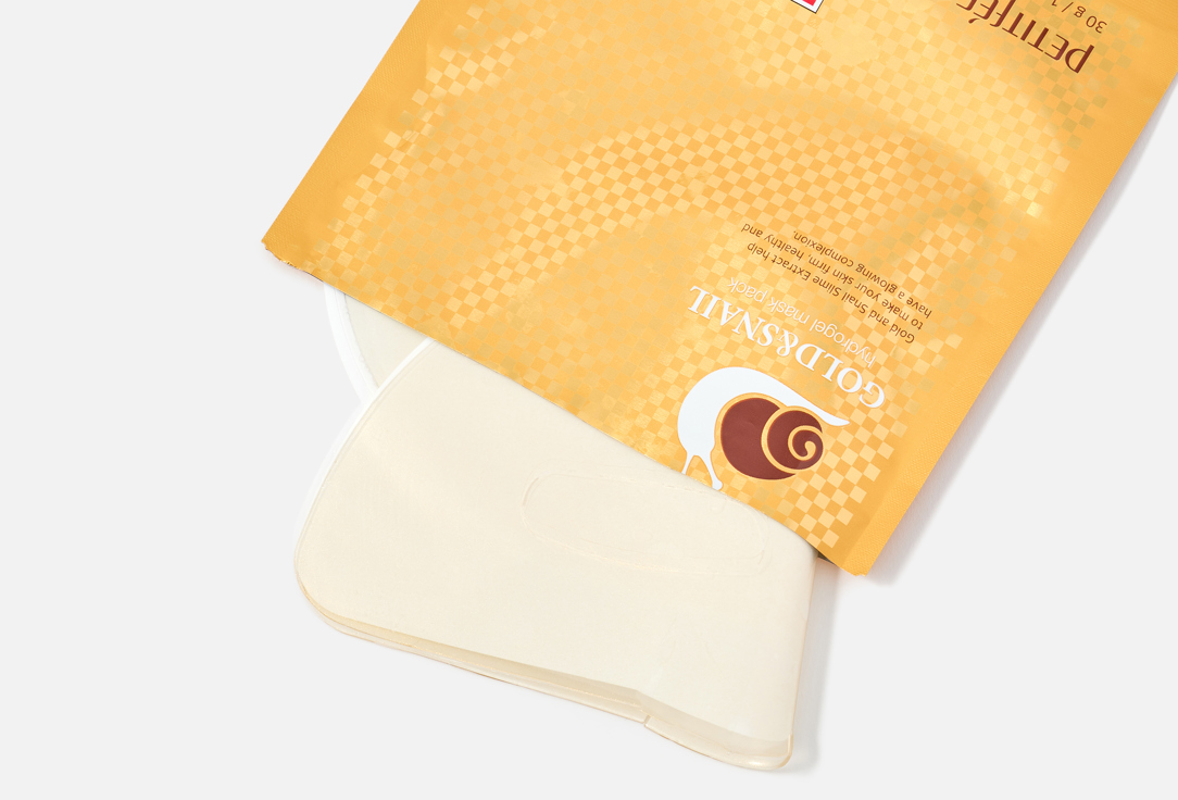 PETITFEE Brightening Face Mask Gold & Snail Hydrogel Mask 1 pcs PETITFEE Brightening Face Mask Gold & Snail Hydrogel Mask
