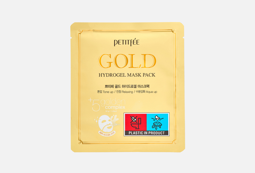 PETITFEE Revitalizing Face Mask Gold 24K Hydrogel Mask 32 g PETITFEE Revitalizing Face Mask Gold 24K Hydrogel Mask