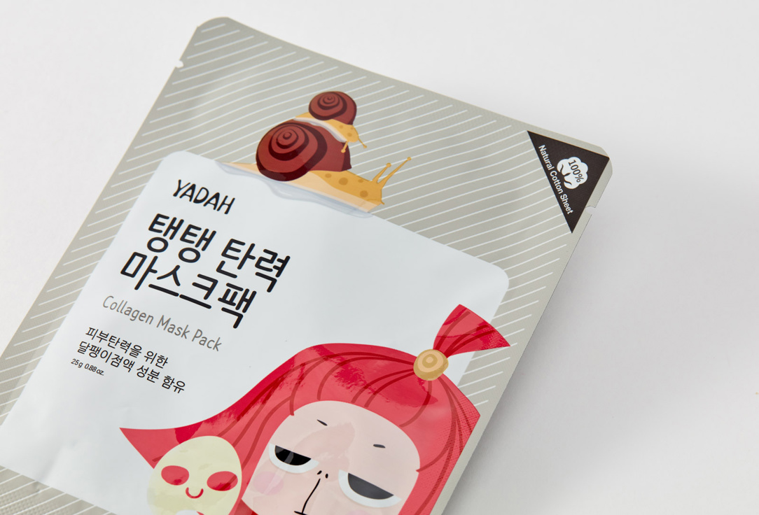 Yadah Маска на тканевой основе против морщин с коллагеном COLLAGEN MASK PACK 1EA