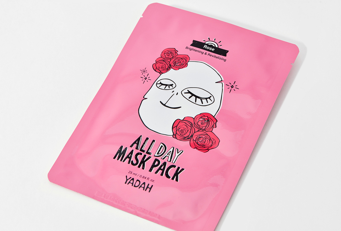Yadah Face sheet mask All day rose 1 pcs Yadah Face sheet mask All day rose