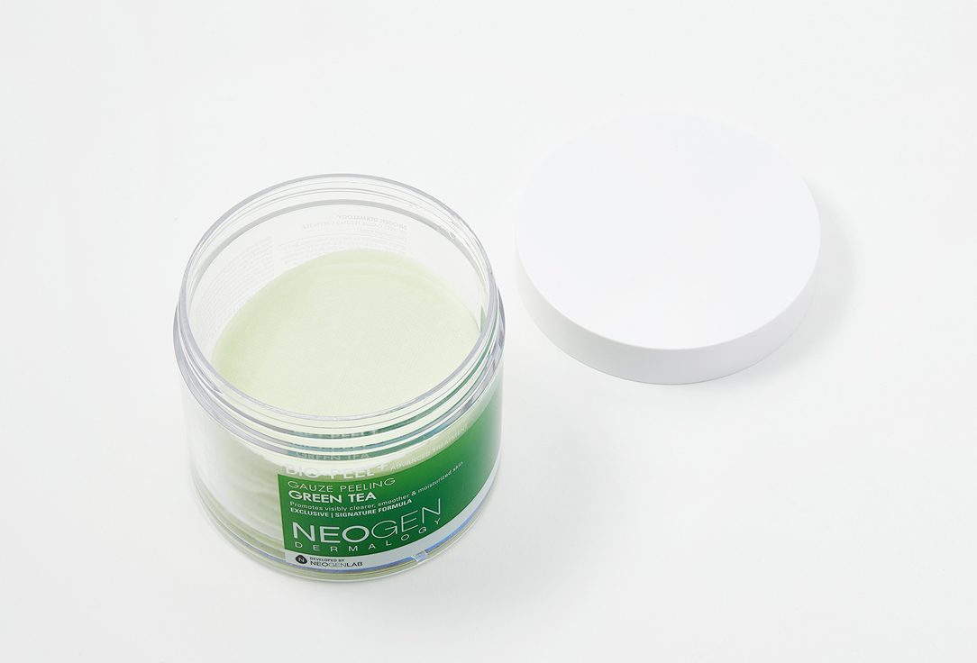 Neogen Moisturizing Face Peeling Pads with Green Tea Bio peel + gauze peeling
