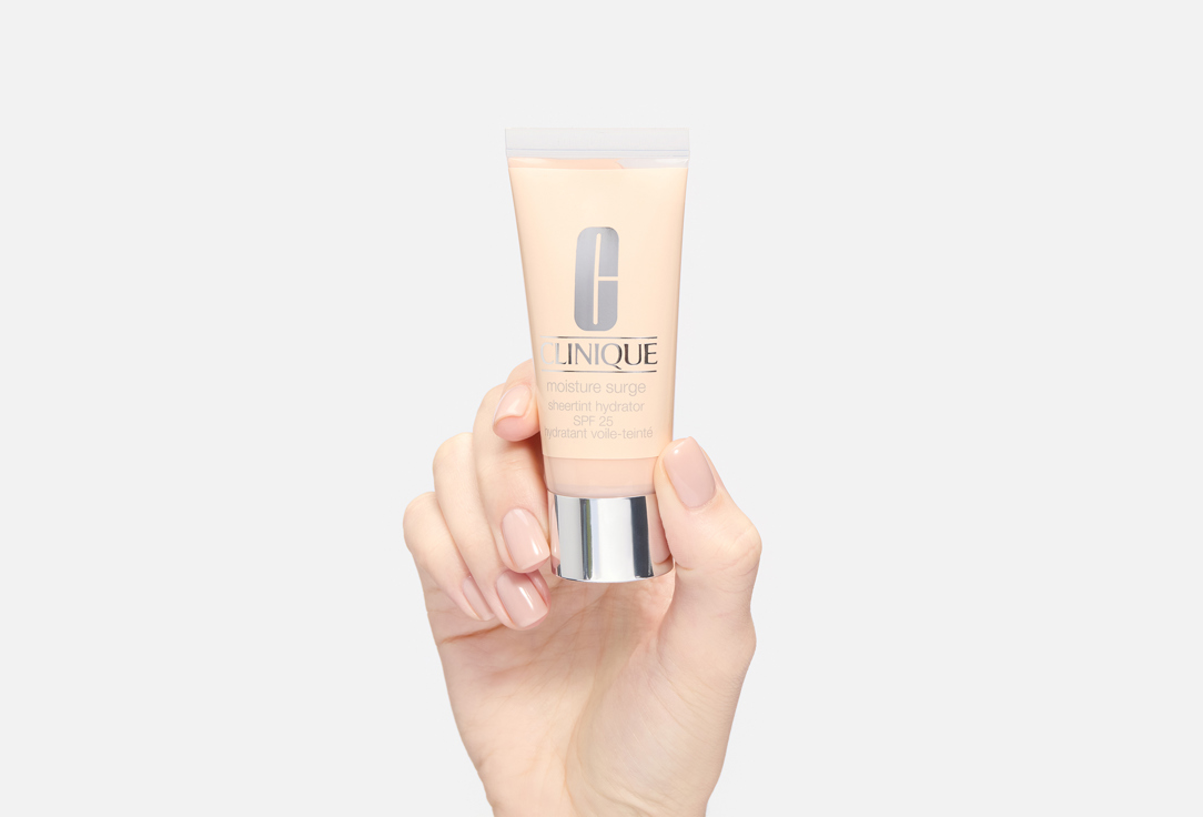 Clinique Стойкий увлажняющий тон для лица SPF25 Moisture Surge 01, Very light 40 мл Clinique Стойкий увлажняющий тон для лица SPF25 Moisture Surge