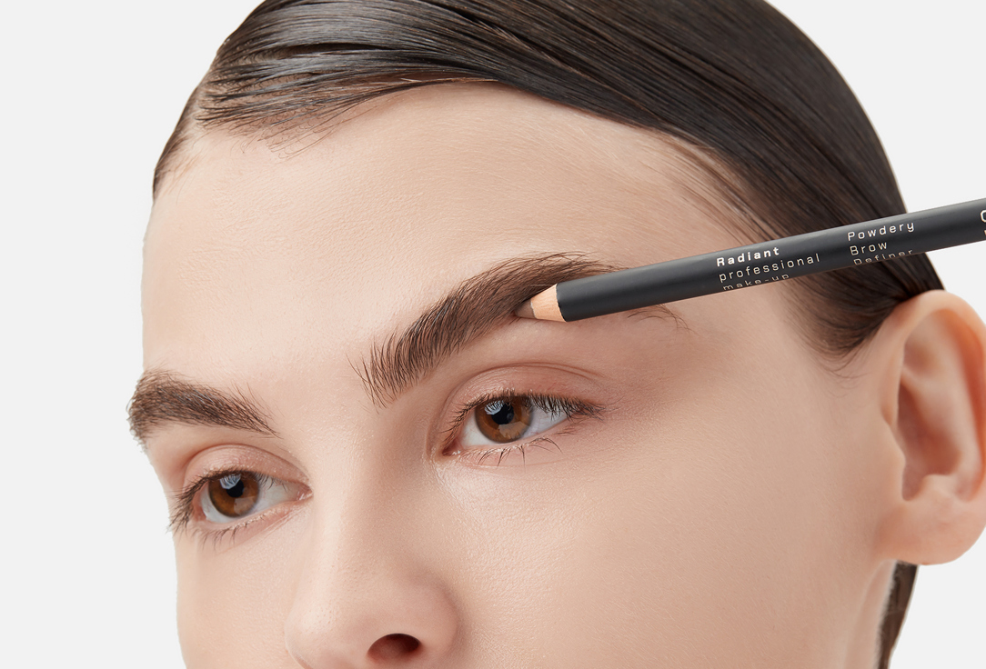Radiant Professional Make-Up Eyebrow Pencil Powdery Brow Define 2, Light brown 1 pcs Radiant Professional Make-Up Eyebrow Pencil Powdery Brow Define