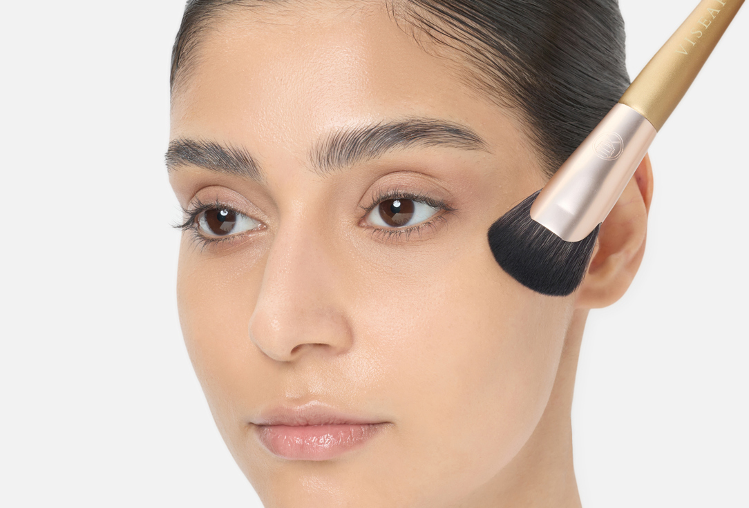 VISEART Face Makeup Brush Short Fan Dense 1 pcs VISEART Face Makeup Brush Short Fan Dense