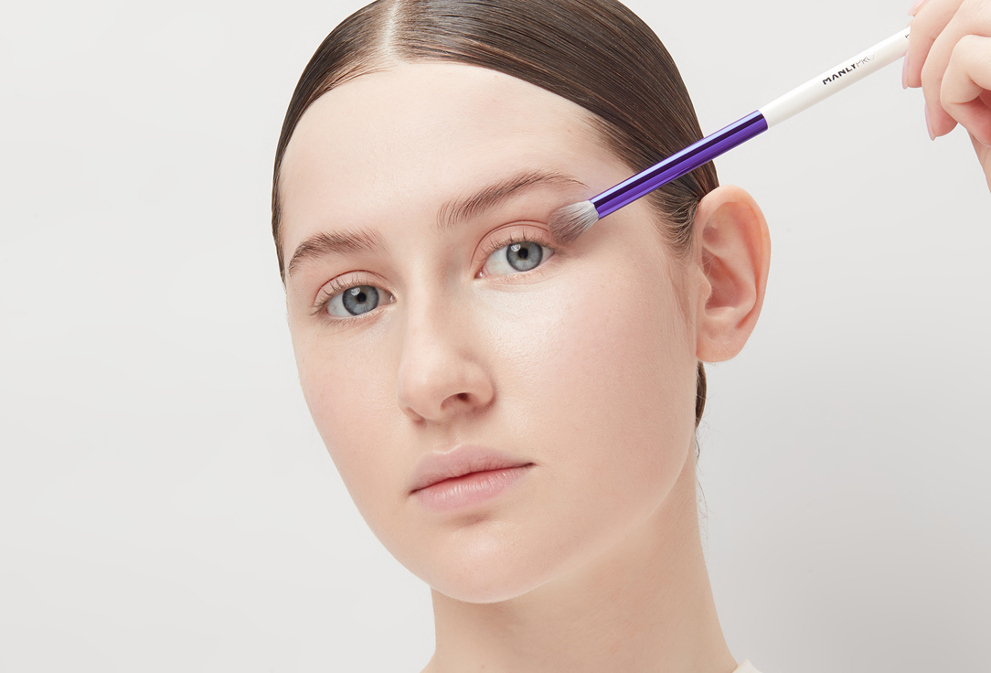 Manly PRO Small Round Eyeshadow, Pencil & Concealer Brush K63