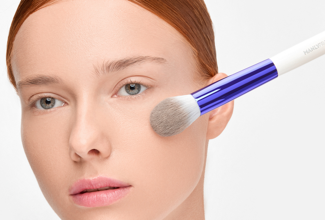 Manly PRO Medium Flame-Shaped Round Blush & Concealer Brush K14