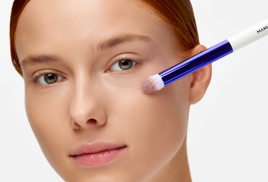 Manly PRO Duo-Fiber Eyeshadow, Concealer & Blush Brush K17