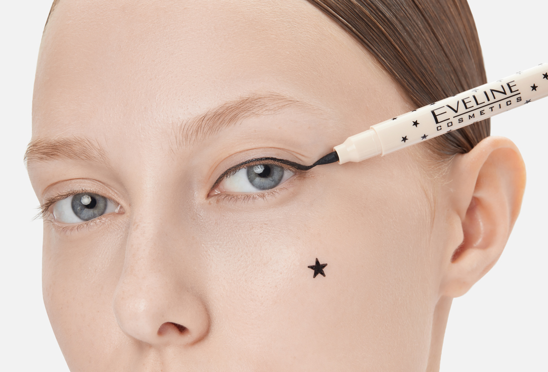 Eveline Waterproof sparkling liquid eyeliner VARIETE SPARKLING LIQUID EYELINER WATERPROOF 02, Shiny brown 5 ml Eveline Waterproof sparkling liquid eyeliner VARIETE SPARKLING LIQUID EYELINER WATERPROOF