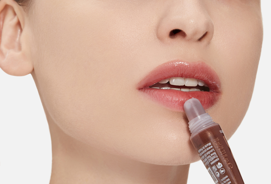 essence High-shine glossy lip gloss CHOCO BOMB 01, Chocoholic! 10 ml essence High-shine glossy lip gloss CHOCO BOMB