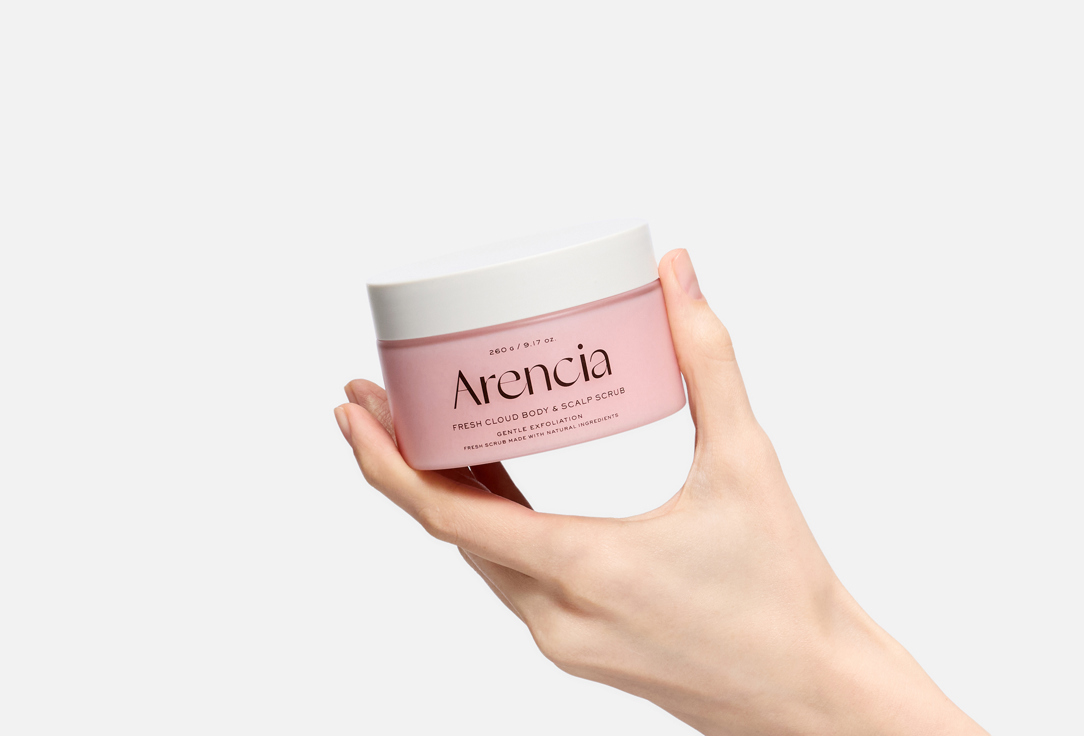 Arencia Exfoliating Body & Scalp Scrub Cloud Body & Scalp Scrub Lavender & Pear