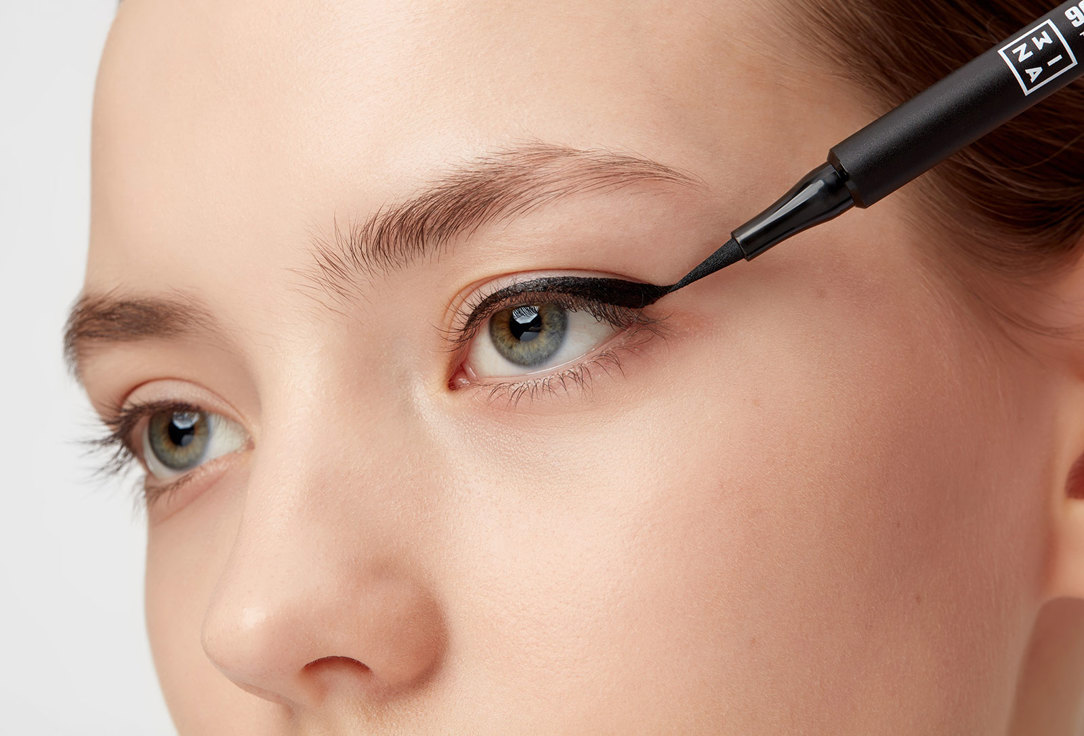 3INA Liquid eyeliner The 24H Pen Eyeliner 900, Black 1.2 ml 3INA Liquid eyeliner The 24H Pen Eyeliner